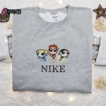 The Powerpuff Girls x Nike Cartoon Embroidered Hoodie & Shirt: Best Family Gift Ideas