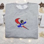 Vegeta x Swoosh Anime Embroidered Sweatshirt: Dragon Ball Shirt Perfect Family Gift