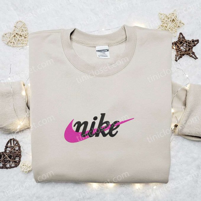 Vintage Swoosh x Nike Embroidered Sweatshirt – Nike Inspired Shirt Best Family Gift Ideas