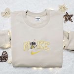 Disney Characters Embroidered Hoodie & Shirt: Wall-E Love x Nike Cartoon Best Family Gift Ideas