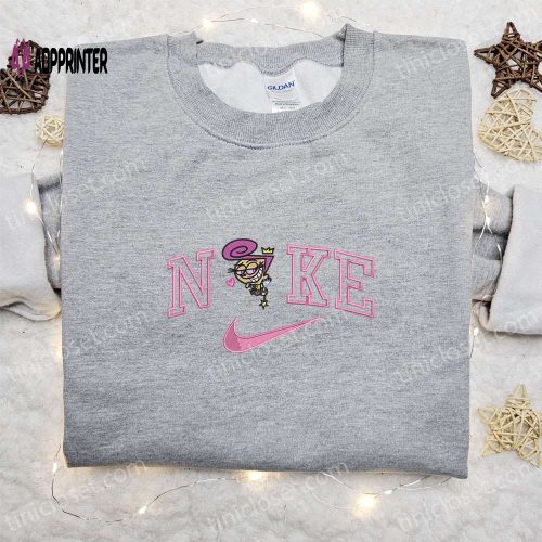 Winnie the Pooh Sleep x Nike Embroidered Sweatshirt: Disney Characters Shirt Best Gift Ideas for Family