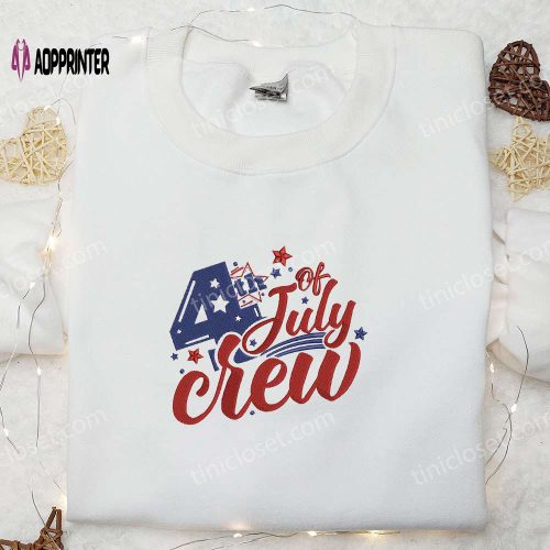 Merica Y all Map Embroidered Shirt: Best 4th of July Patriotic Shirts & National Day Gifts