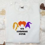 4th Sanderson Sisters Embroidered Sweatshirt – Spooktacular Halloween Shirt Perfect Family Gift