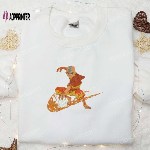 Aang Avatar Anime Embroidered Shirt: Embrace the Iconic Style!