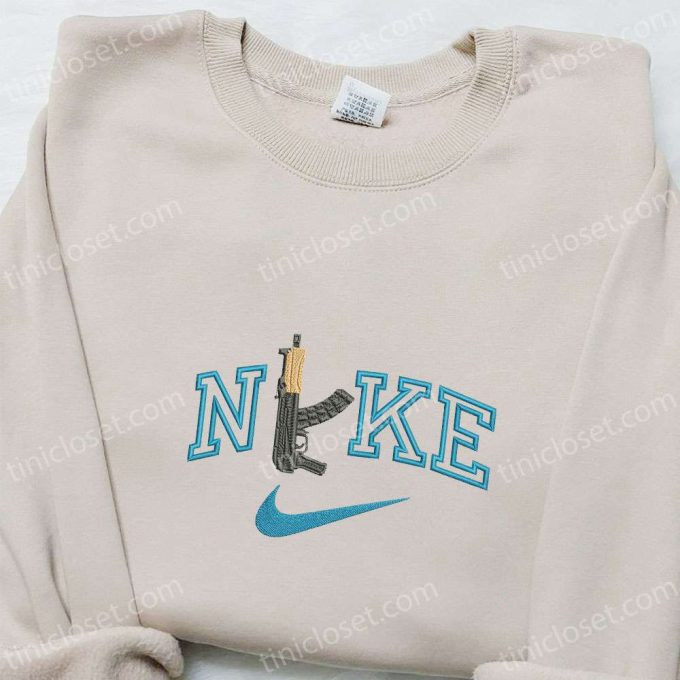 AK47 Gun x Nike Embroidered Shirt & Hoodie: Best Gift Ideas for Nike Inspired Apparel