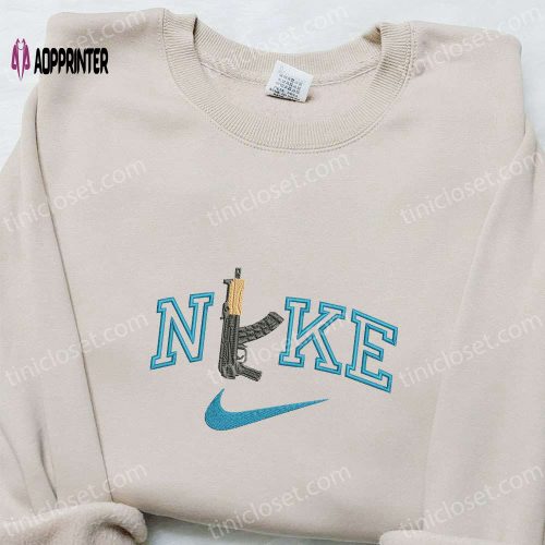 AK47 Gun x Nike Embroidered Shirt & Hoodie: Best Gift Ideas for Nike Inspired Apparel