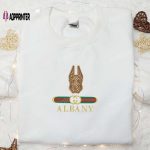 Albany Great Danes x Gucci Embroidered Shirt & NCAA Sports Hoodie – Best Gift Idea