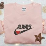 Stunning Heart Valentine Embroidered Shirt – Always Love Collection