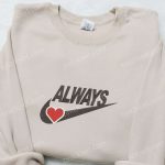 Stunning Heart Valentine Embroidered Shirt – Always Love Collection