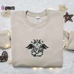 Angel Cow Embroidered Shirt & Halloween Hoodie: Best Gifts for Halloween