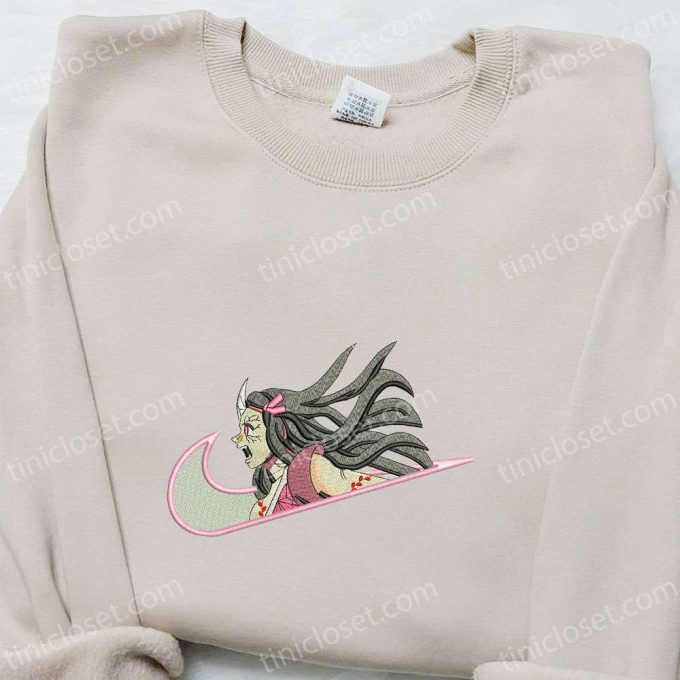 Express Your Passion with Angry Nezuko Kamado Anime Embroidered Shirt