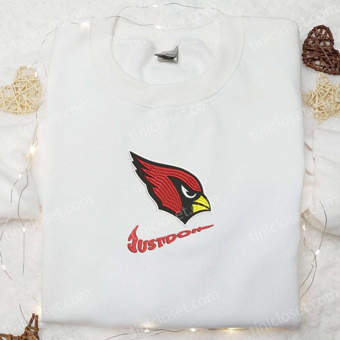 Arizona Cardinals Just Do It x Nike Swoosh Embroidered Shirt & Hoodie: Best NFL Sports Gift