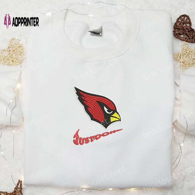 Arizona Cardinals Just Do It x Nike Swoosh Embroidered Shirt & Hoodie: Best NFL Sports Gift