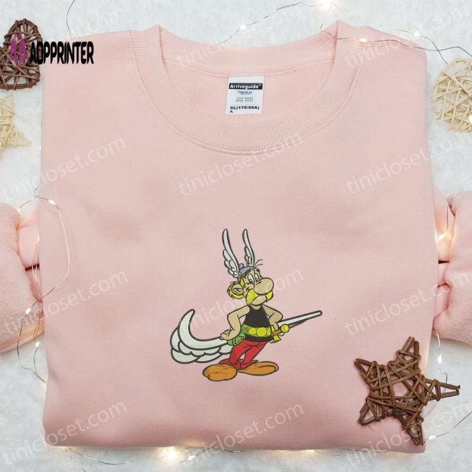 Stylish Asterix Embroidered Shirt: Upgrade your Wardrobe with this Unique High-Quality Design!