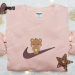 Ateez Jjongbear Embroidered Shirt: Stylish K-pop Merch for Ateez Fans