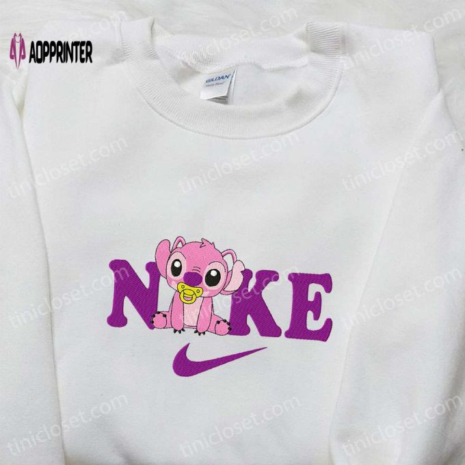 Baby Angel x Nike Cartoon Embroidered Sweatshirt – Nike Inspired Shirt Best Birthday Gift Ideas