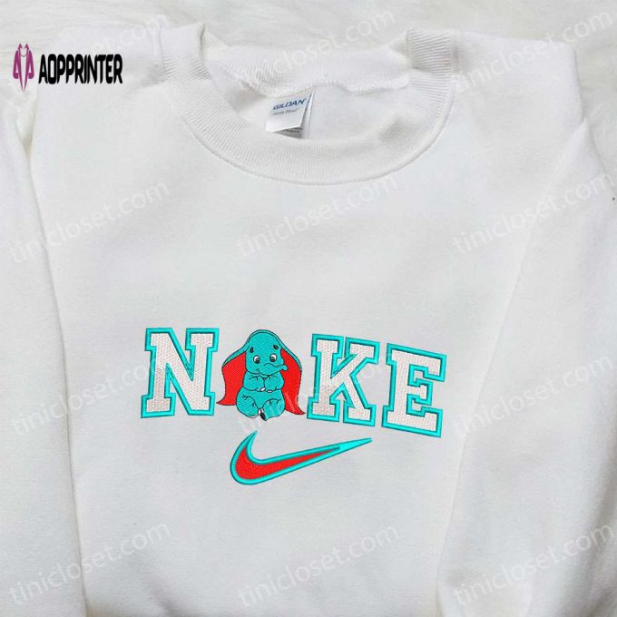 Baby Dumbo x Nike Cartoon Embroidered Shirt – Custom Nike Gift for Best Birthday Shop Now!