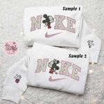 Adorable Baby Mickey & Minnie Kiss x Nike Couple Shirt & Hoodie: Disney Characters Embroidered Valentine’s Day Sweatshirt