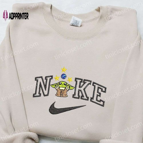 Giraffe Pattern x Nike Embroidered Sweatshirt – Custom Shirt Perfect Family Gift