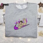 Baki x Nike Anime Embroidered Shirt: Grappler Design Customized Nike Tee