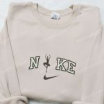 Ballet Dancer x Nike: Embroidered Shirt & Sports Hoodie – Perfect Gifts for Family