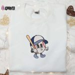 Baseball Mascot Embroidered Shirt & Sports Hoodie: Best Gift Idea for Sports Fans