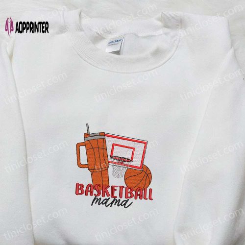 Sports Embroidered Shirt: Perfect Basketball Mom Gift for Mother s Day