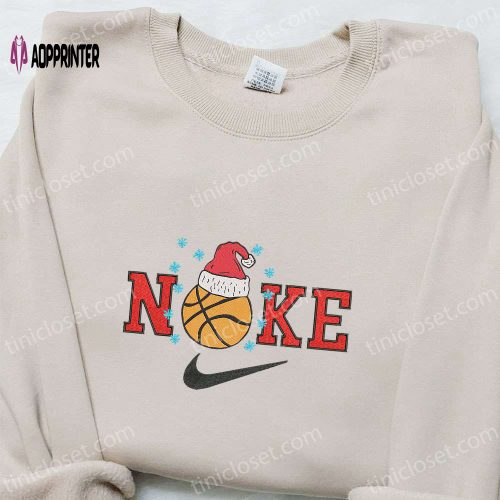 Nike Christmas Embroidered Sweatshirt: Cartoon Shirt Best Gift Ideas