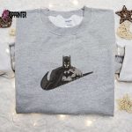 Batman x Nike Swoosh Movie Embroidered Shirt DC & Nike Inspired Comic Tee