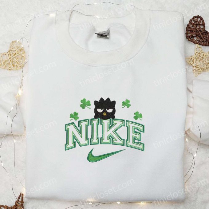 Batz-Maru Shamrocks x Nike Embroidered Shirt & Anime Hoodie: The Best St Patrick’s Day Gift!