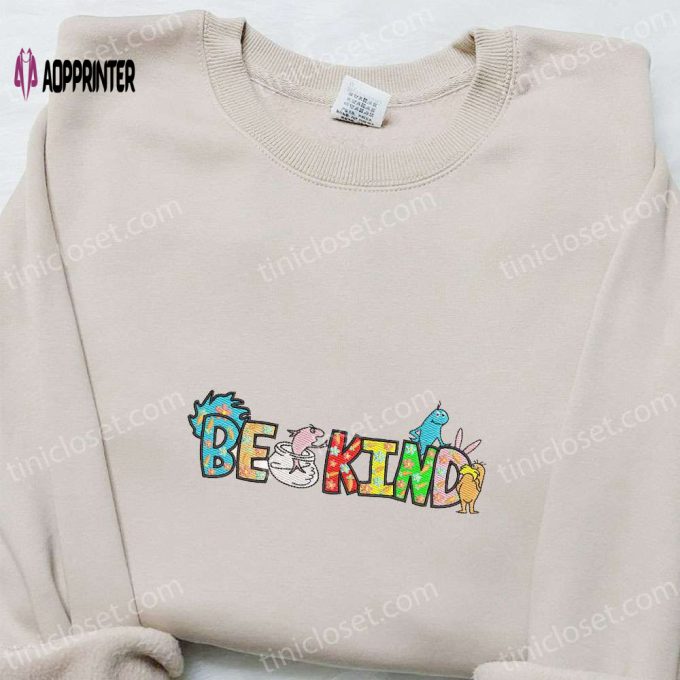 Nike Embroidered Shirt + Dr Seuss Cartoon Hoodie + Thanksgiving T-Shirt: Be Kind Easter Collection