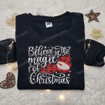 Embrace the Christmas Magic with Snowman Embroidered Shirt & Hoodie – Perfect Family Gifts