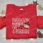 Embrace the Christmas Magic with Snowman Embroidered Shirt & Hoodie – Perfect Family Gifts