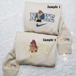 Belle & Beast Embroidered Couples Shirts: Stylish & Romantic Matching Tops