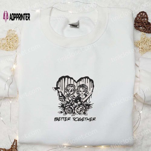 Halloween Horror Latte Embroidered Shirt: Best Family Gifts