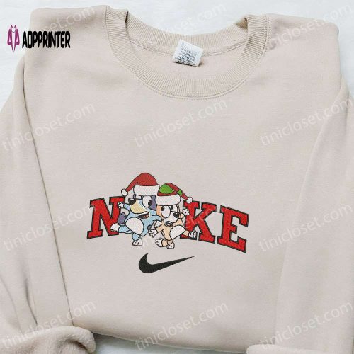 Santa Claus Cactus x Nike Christmas Embroidered Sweatshirt – Best Gift Idea for a Festive Season