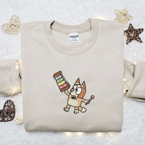 Embroidered Bingo Dog Bluey Cartoon & Disney Shirts – Unique & Stylish Collection