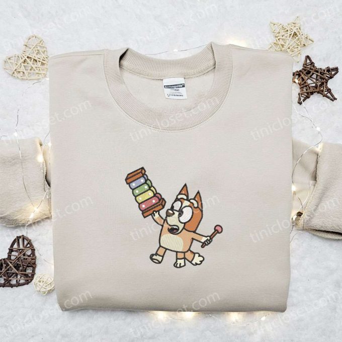 Embroidered Bingo Dog Bluey Cartoon & Disney Shirts – Unique & Stylish Collection