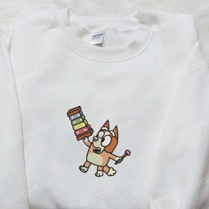 Embroidered Bingo Dog Bluey Cartoon & Disney Shirts – Unique & Stylish Collection