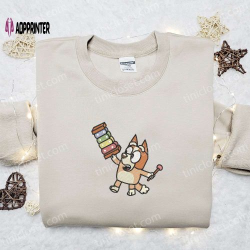 Embroidered Bingo Dog Bluey Cartoon & Disney Shirts – Unique & Stylish Collection