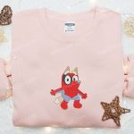 Spider-Man Marvel Team Embroidered Shirt & Bluey Cartoon Hoodie: Best Gift Idea for Fans