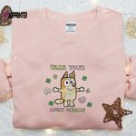 Bingo Lucky Charms Embroidered Shirt & Bluey Cartoon Hoodie: Best St Patrick’s Day Gift Idea