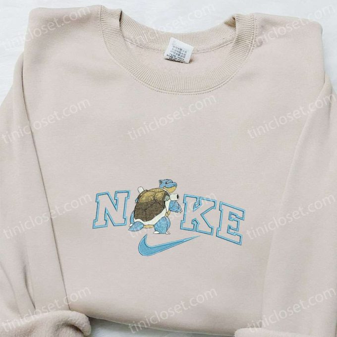 Blastoise x Nike Embroidered Shirt Anime Hoodie & Sweatshirt: Perfect Pokemon Fashion