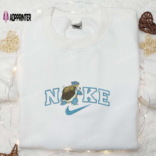 Embroidered Couple Shirt: Baby Hippos Cartoon Characters Nike-Inspired Hoodie