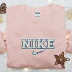 Blue Line Nike Logo Embroidered Shirt & Hoodie: Best Family Gift Ideas