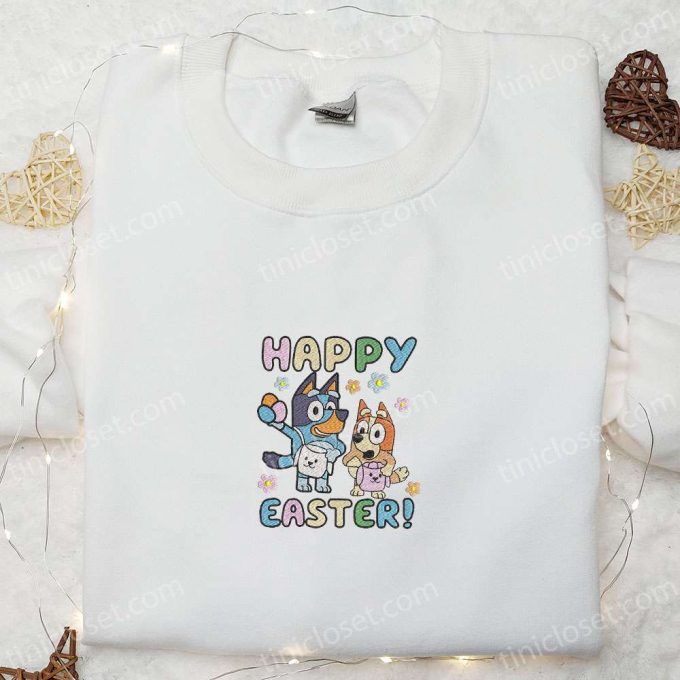 Bluey & Bingo Easter Shirt & Cartoon Hoodie: Perfect Thanksgiving Gift Idea