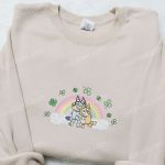 Bluey & Bingo Rainbow Shamrock Shirt & Hoodie: Perfect Saint Patrick s Day Gift Ideas