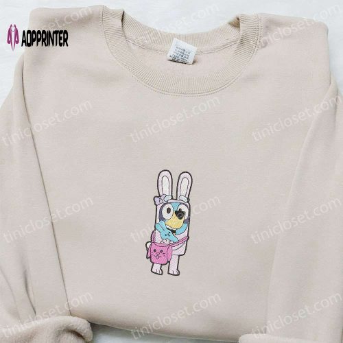 Bluey Easter Embroidered Shirt Thanksgiving Day Hoodie – Best Holiday Gift Ideas