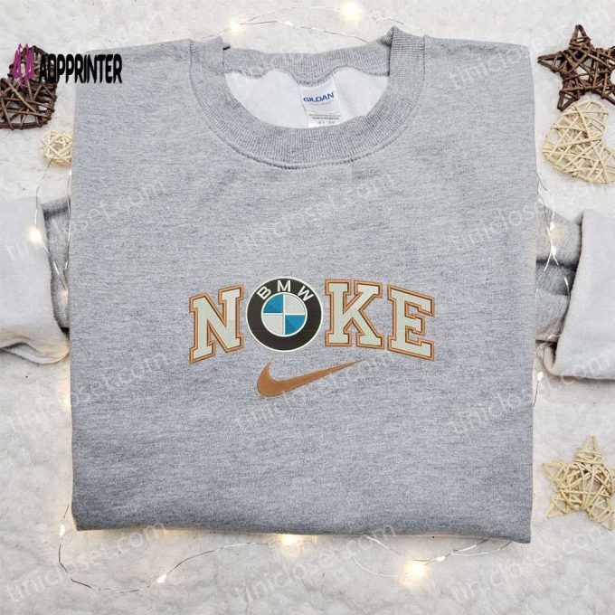 BMW Car x Nike Embroidered Sweatshirt: Transportation & Nike Inspired Shirt