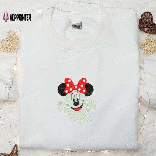 Spooky Boo Minnie Embroidered Shirt – Best Disney Halloween Gift Ideas